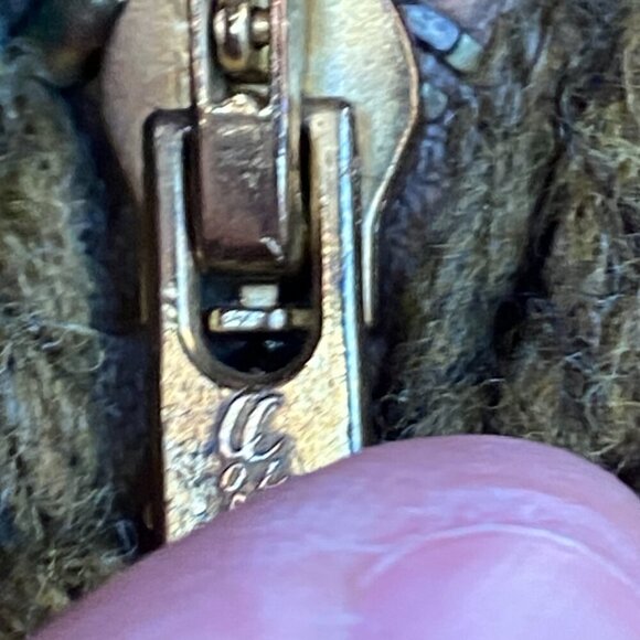 Vintage 1958 Green Goose Cowichan Handmade Woven Wool Jacket Canvas Large Canada - Picture 14 of 16